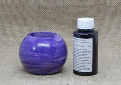Фиолетовый шар кашпо