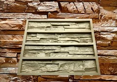 Скала - форма и пример сланца из бетона